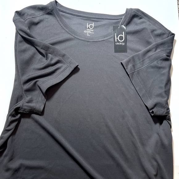 New ID Ideology Men's Birdseye Training T-Shirt Gray Size Medium - Picture 3 of 5
